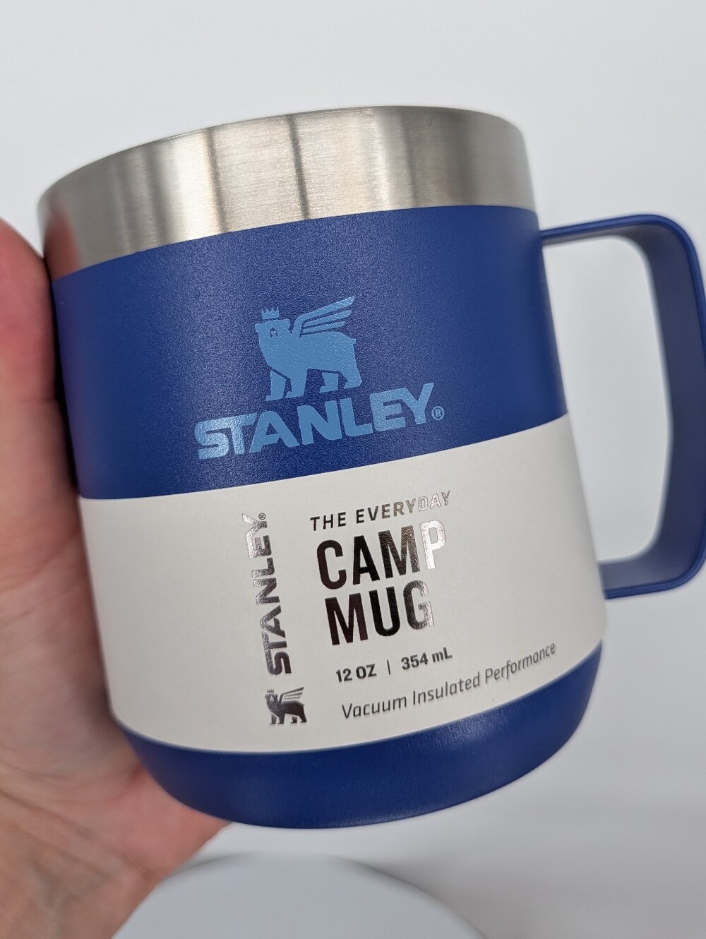 new STANLEY Classic Legendary Camp Mug Cup & lid Coffee ☕ 12 OZ cobalt blue